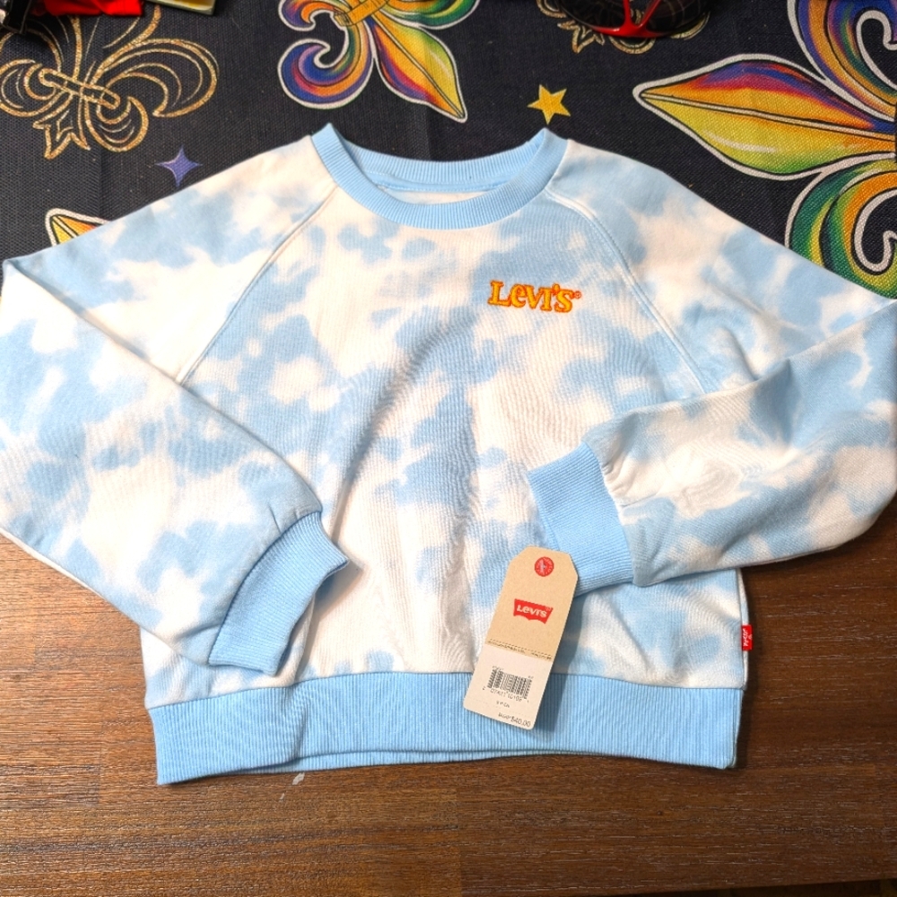 Levi's Blue Tie-Dye Sweatshirt
